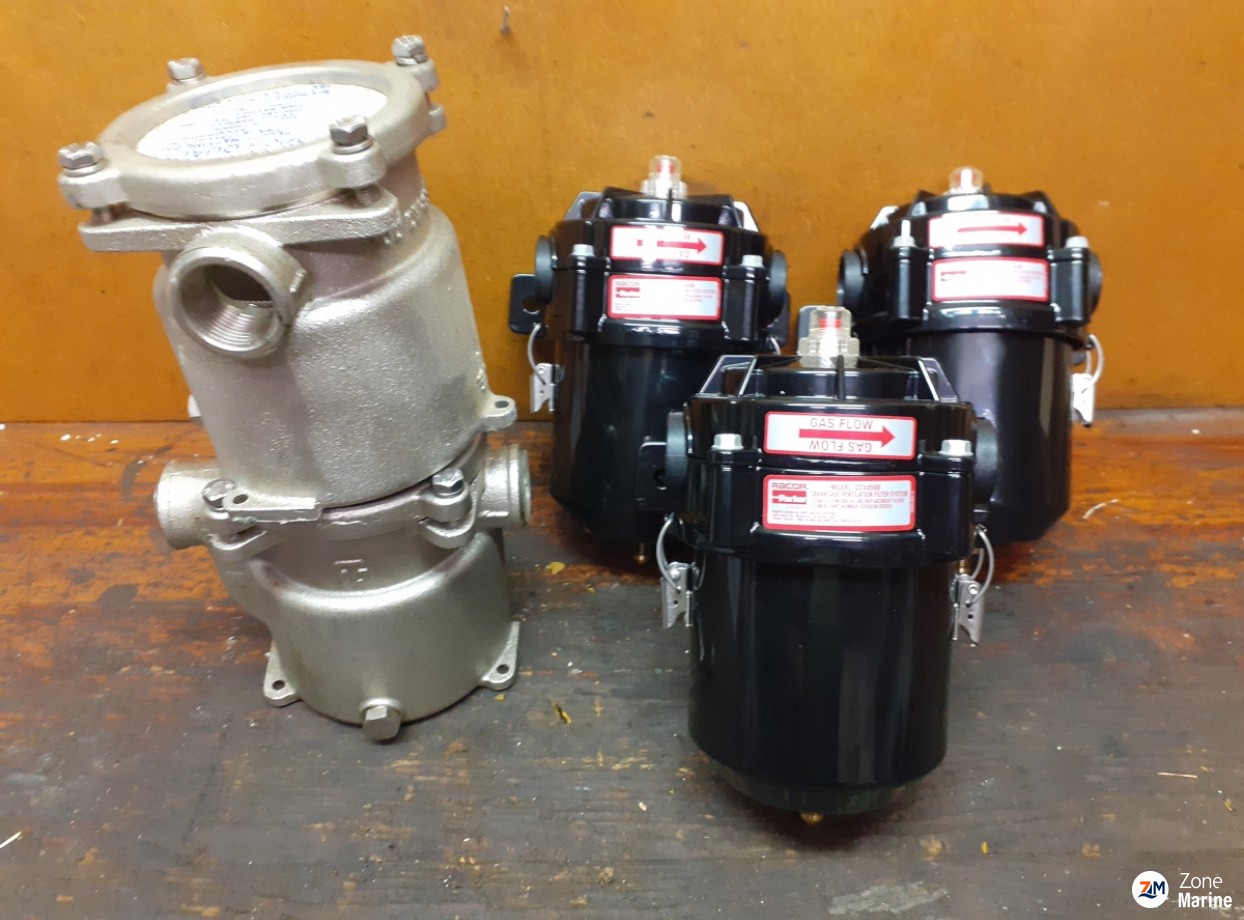 Sea water filters, NEW MARINE breather filters.