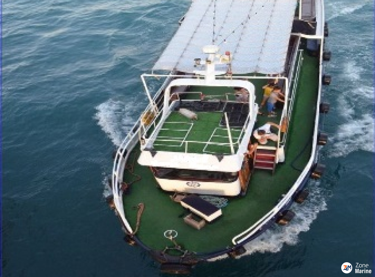 Barco restaurante de pasajeros de 16 m, construcción de acero renovado en 2012