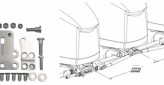 Kit de montage 3 moteurs 2 vérin