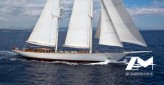 Grand Voilier traditionnel classique 2 mats de 48 m full voiles tout équipé aménagé pour 8 invités plus équipage