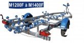 Remorque bateau multirouleaux cbs