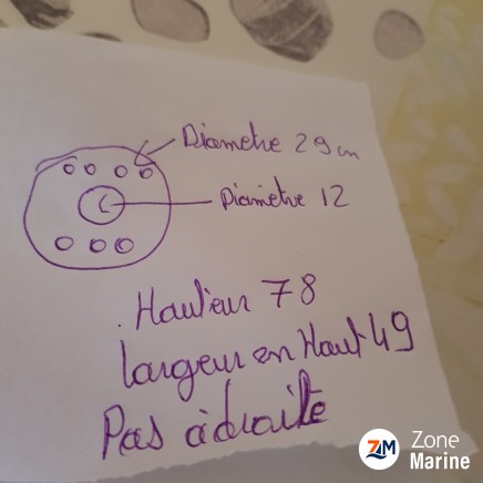 Pales d'hélices HPV 704 refaites à neuves et jamais remise 