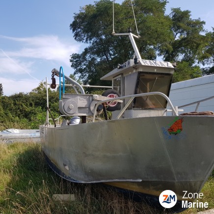 Bateau aluminium alunox 6.5 avec pme et licences