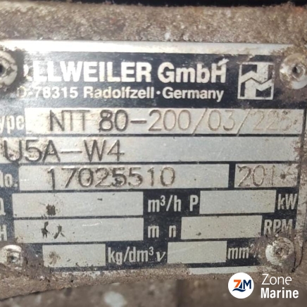  ALLWEILER NTT 80-200/02/225 U5A W4 CIRCULATING PUMP