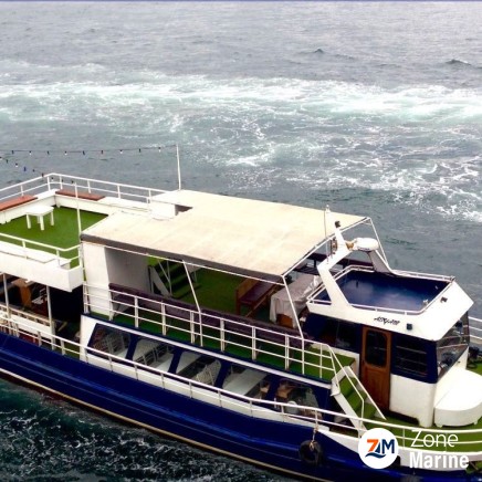 Bateau de commerce passagers restaurant 16 m rénové en 2015