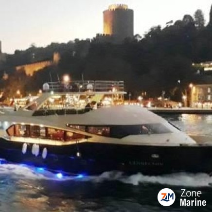 Bateau neuf de 24 m tout équipé pour le réceptif de luxe VIP