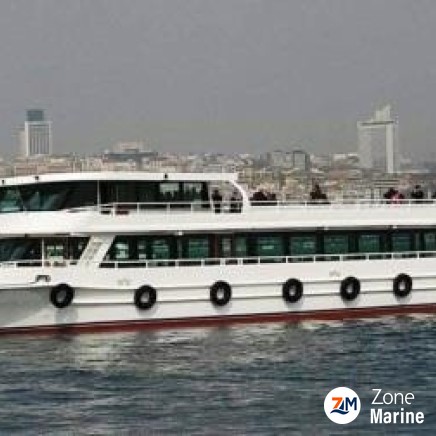 Bateau restaurant de 36 m tout équipé aménagé pour croisière avec 350 passagers