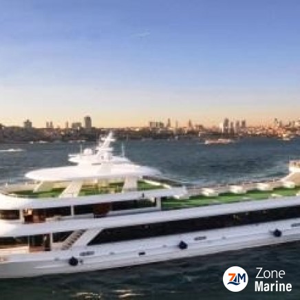 Bateau passagers restaurant réceptif de 42 m année 2015 tout équipé aménagé pour 500 personnes
