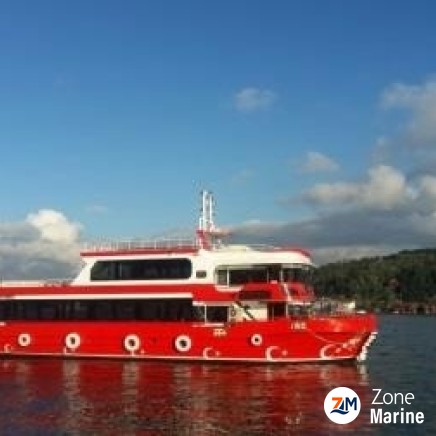 Bateau restaurant passagers réceptif de luxe 39 m 300 invités