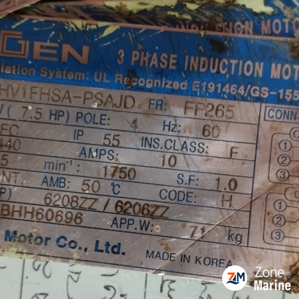 HIGEN 108HV1FHSA-PSAJD 3 PHASE INDUCTION MOTOR