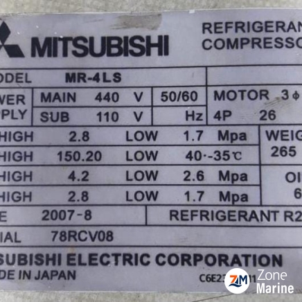 MITSUBISHI MR-4LS REFRIGERATION COMPRESSOR in Stock for Sale