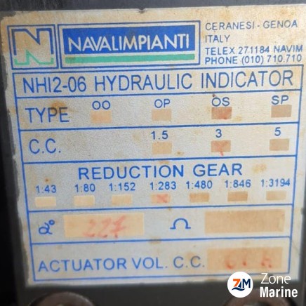NAVALIMPIANTI NH12-06 HYDRAULIC INDICATOR in Stock for Sale
