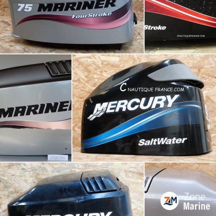 Capot occasion pour moteur hors-bord YAMAHA MERCURY JOHNSON EVINRUDE TOHATSU HONDA SUZUKI