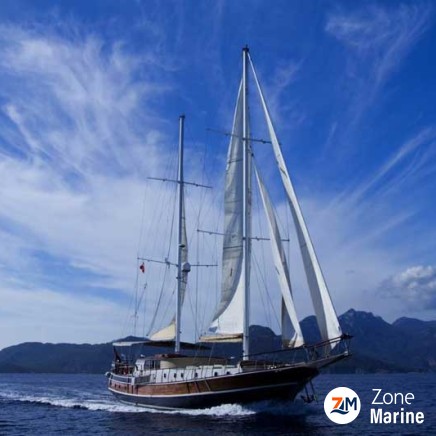 Superbe ketch de 24 m avec 5 cabines rénovée en 2018. Full voiles et 2 x 280 CV Iveco
