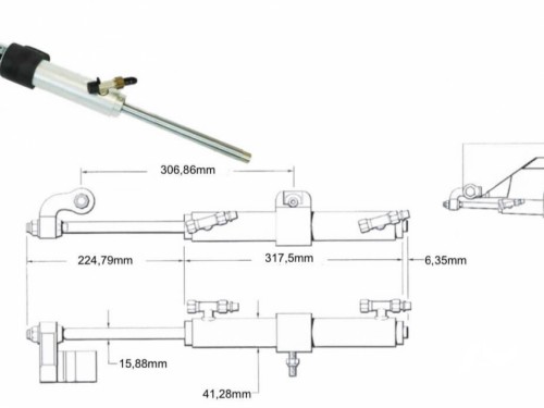 Direction hydraulique inboard