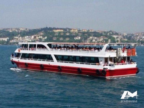 Bateau commercial restaurant 400 passagers 37 m rénové en 2016 