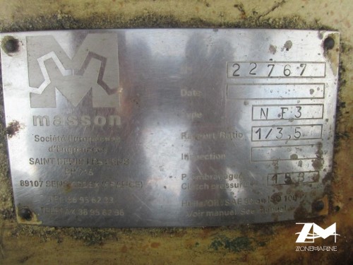Reducteur inverseur gearbox Masson NF3 