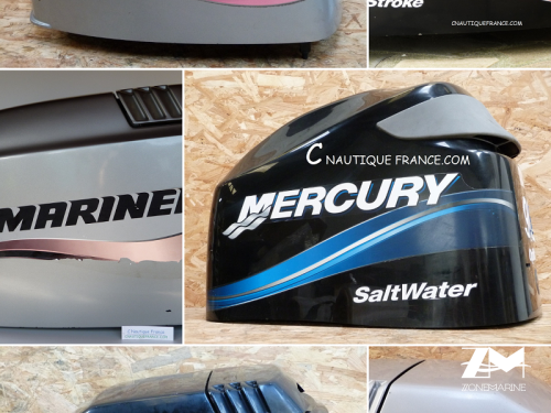 Capot occasion pour moteur hors-bord YAMAHA MERCURY JOHNSON EVINRUDE TOHATSU HONDA SUZUKI