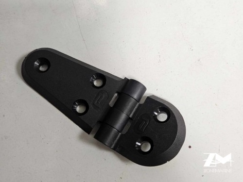 Charnière Inox noire 110x40mm