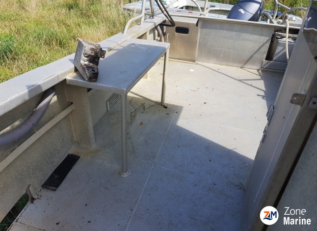 Bateau aluminium alunox 6.5 avec pme et licences