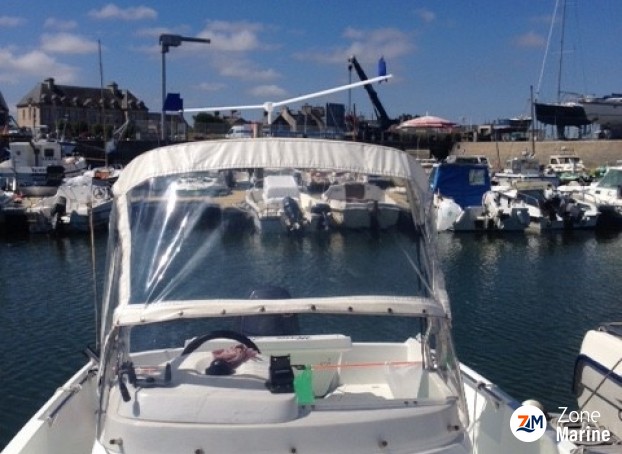 Capote PVC pour bateau open Jeanneau cap camarat 5.5 style