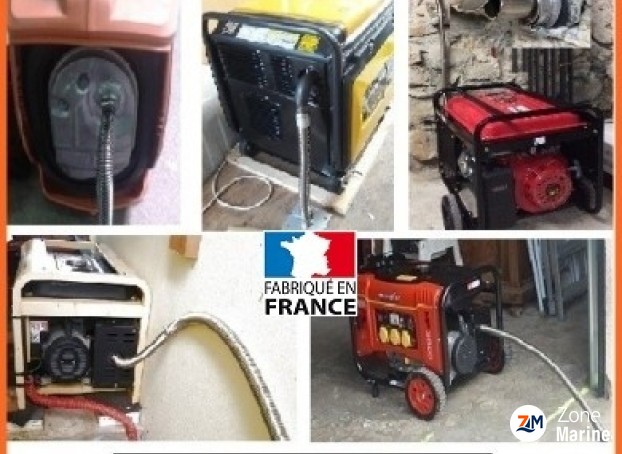 Echappement pour groupe électrogène et webasto de bateau