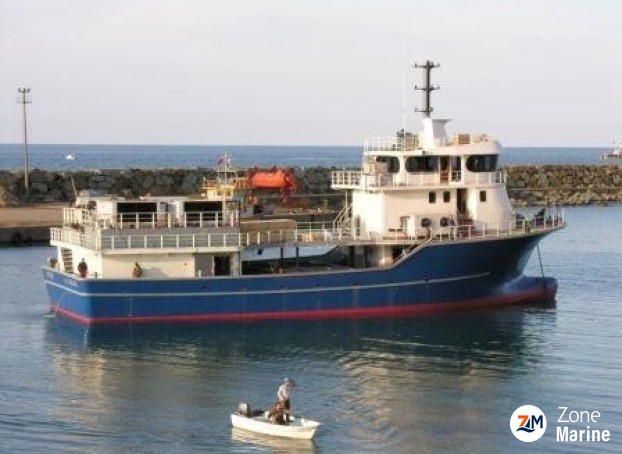 Navire de transport de poissons vivants alevins juvéniles pour fermes d'élevages construction neuve coque acier 