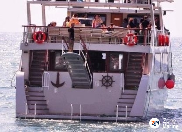 NEW PRICE pour vente rapide... Bateau excursion passagers restaurant 30 m 2011 tout équipé 140 pax