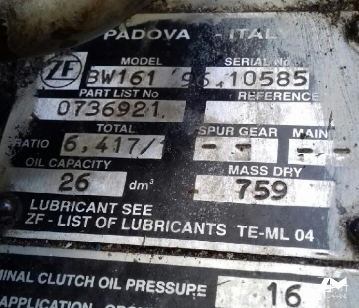 ZF BW161 ratio 6,417/1