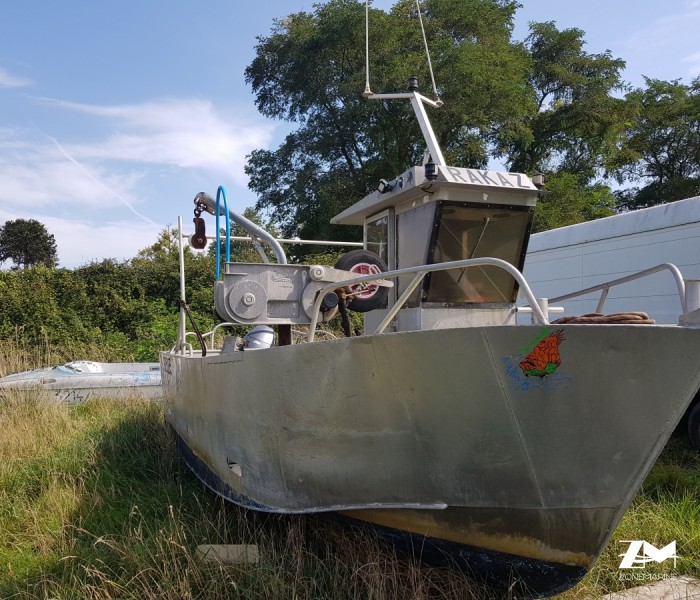 Bateau aluminium alunox 6.5 avec pme et licences