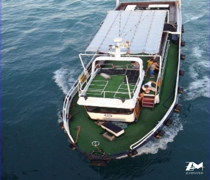 Bateau passagers restaurant de 16 m construction en acier rénovée en 2012 