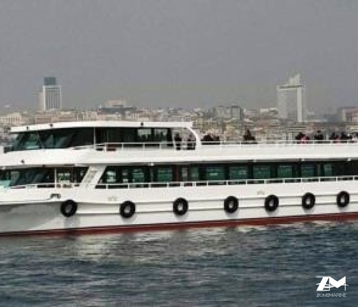 Bateau restaurant de 36 m tout équipé aménagé pour croisière avec 350 passagers