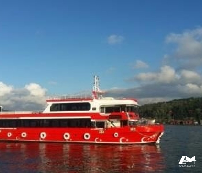 Bateau restaurant passagers réceptif de luxe 39 m 300 invités