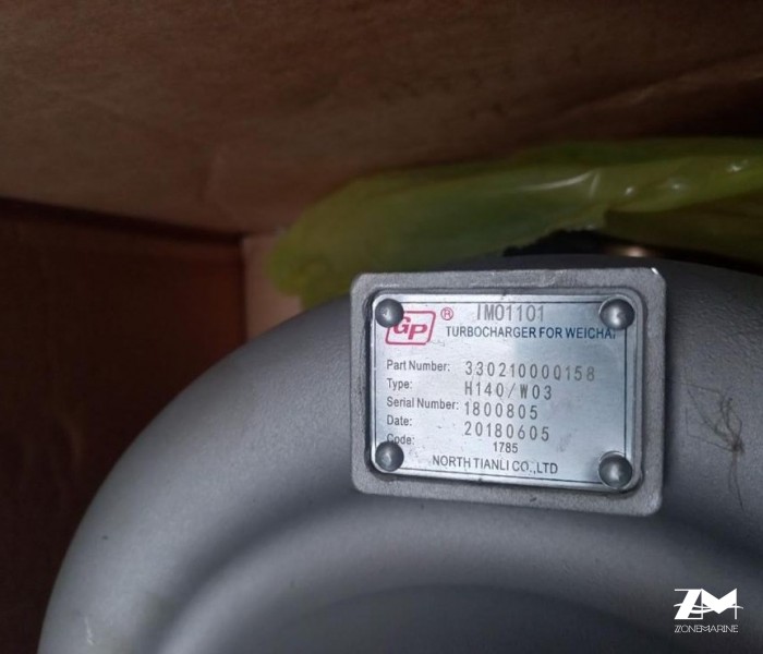 Turbocharger Baudouin 8M26.2 ref 330210000158