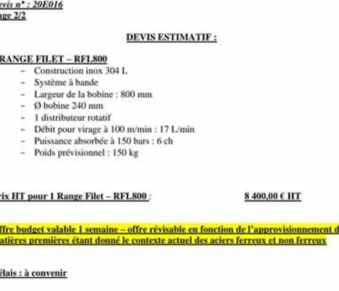 Paumailleuse gmh neuve
