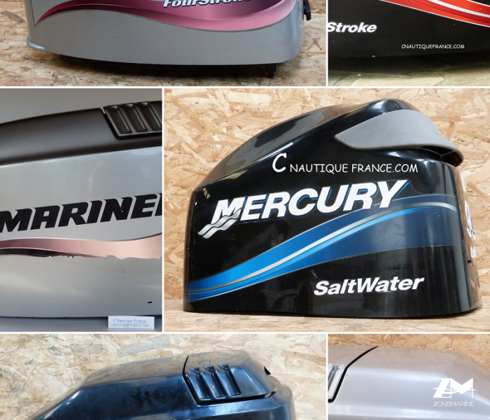 Capot occasion pour moteur hors-bord YAMAHA MERCURY JOHNSON EVINRUDE TOHATSU HONDA SUZUKI