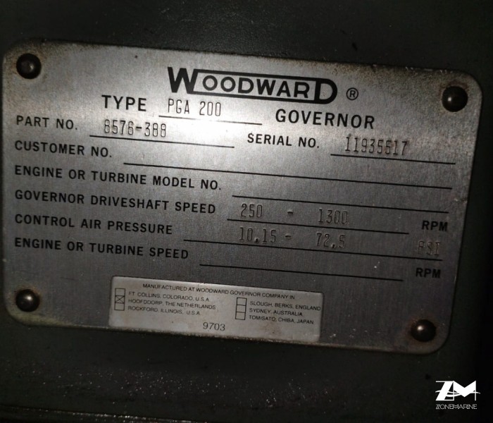 WOODWARD PGA 200 GOVERNOR