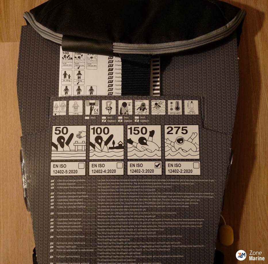 Universal life jacket 165 N manual without harness