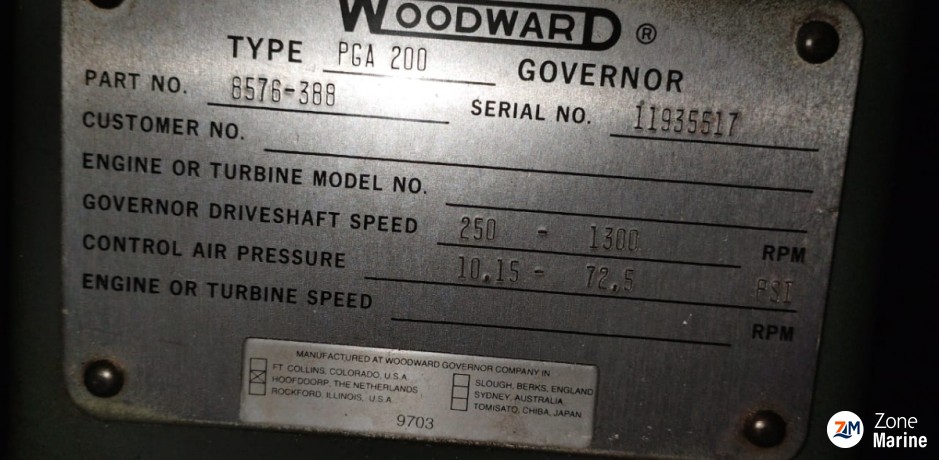 WOODWARD PGA 200 GOVERNOR